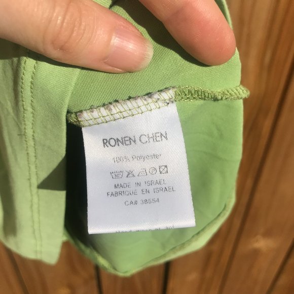 Ronen Chen sleeveless green top - Picture 3 of 5